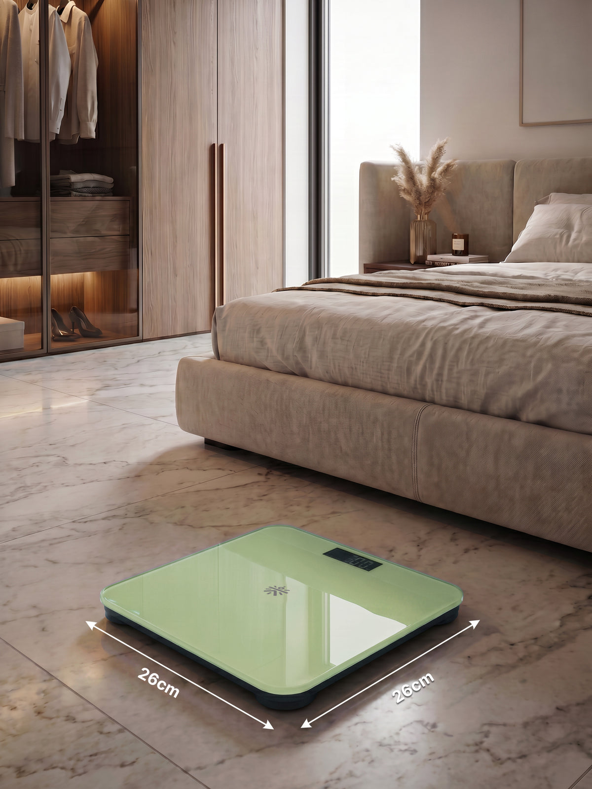 Cult Active body Weighing scale, LCD display, Weight Machine, 180 Kg, Batteries included, Tempered Glass Platform, Ideal for Home Use, Yellow
