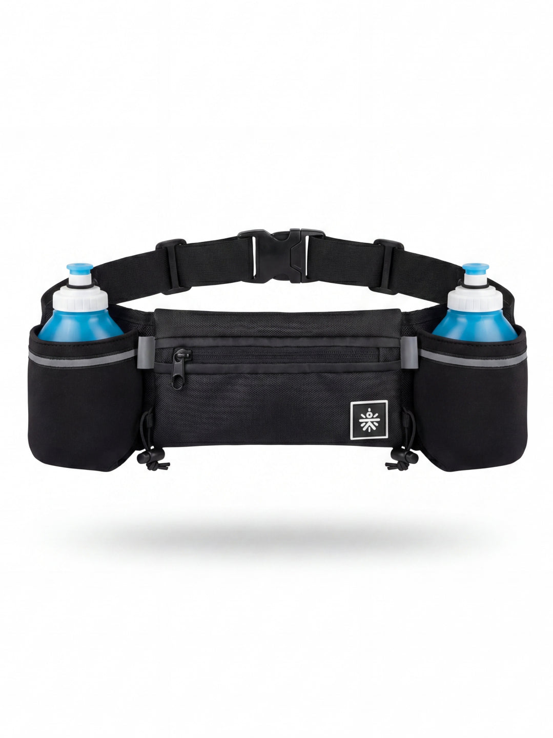 Cult Running Hydration Waist Bag with Dual 300 ml Water Bottle with Holders, Phone Pocket & Adjustable Belt