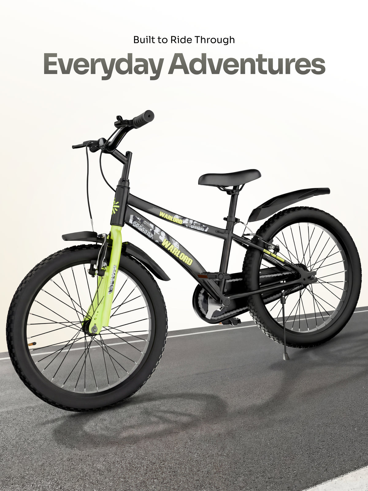 Warlord 20T Steel Frame Kids Bike Black