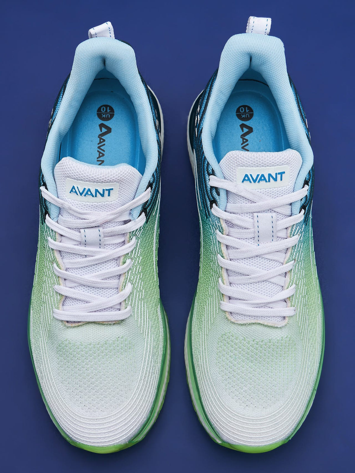 Avant Men's BounceMax Walking shoes-White/Blue/Green