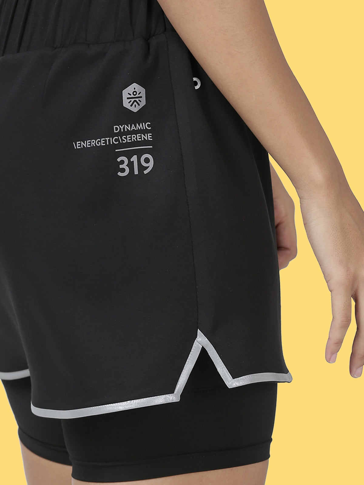 Blakout Jump Black Running Skort