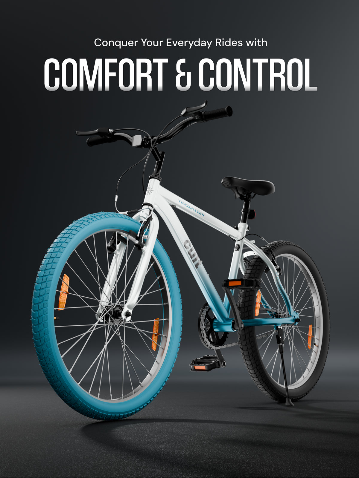 Cult TRAILRIDER 26T Single Speed Mountain Bike, White