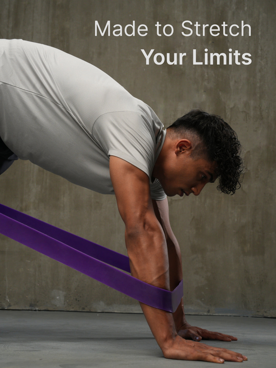 cult Resistance Band for Stretching, Pull Ups, Home Exercise and Gym Workout Stretch for Men & Women Purple(30-79 kgs Resistance)