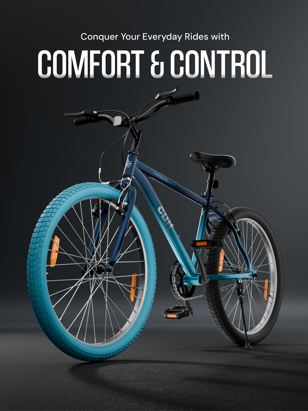 Cult TRAILRIDER 26T Single Speed Mountain Bike, Blue
