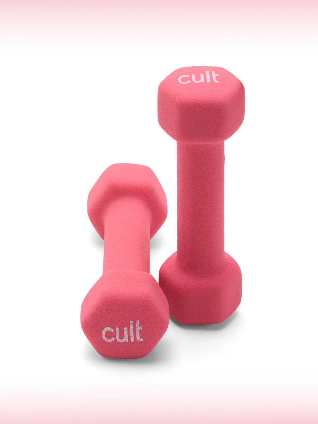 Cult 1KGx2 Neoprene Dumbbells For Home & Gym Exercises (Pink)