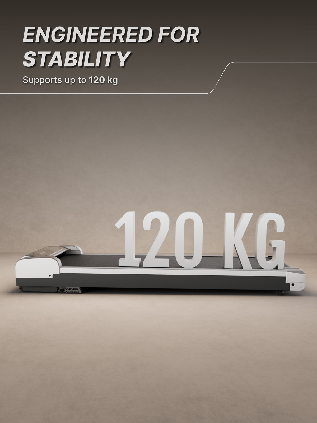 Fitkit by Cult Walking Pad Neo Silver (BLDC 3.5HP Peak Power) Compact & Under Desk BLDC Motor Treadmill | Max Weight: 120kg | Home use with Remote Control (with 6 Months Extended Warranty)