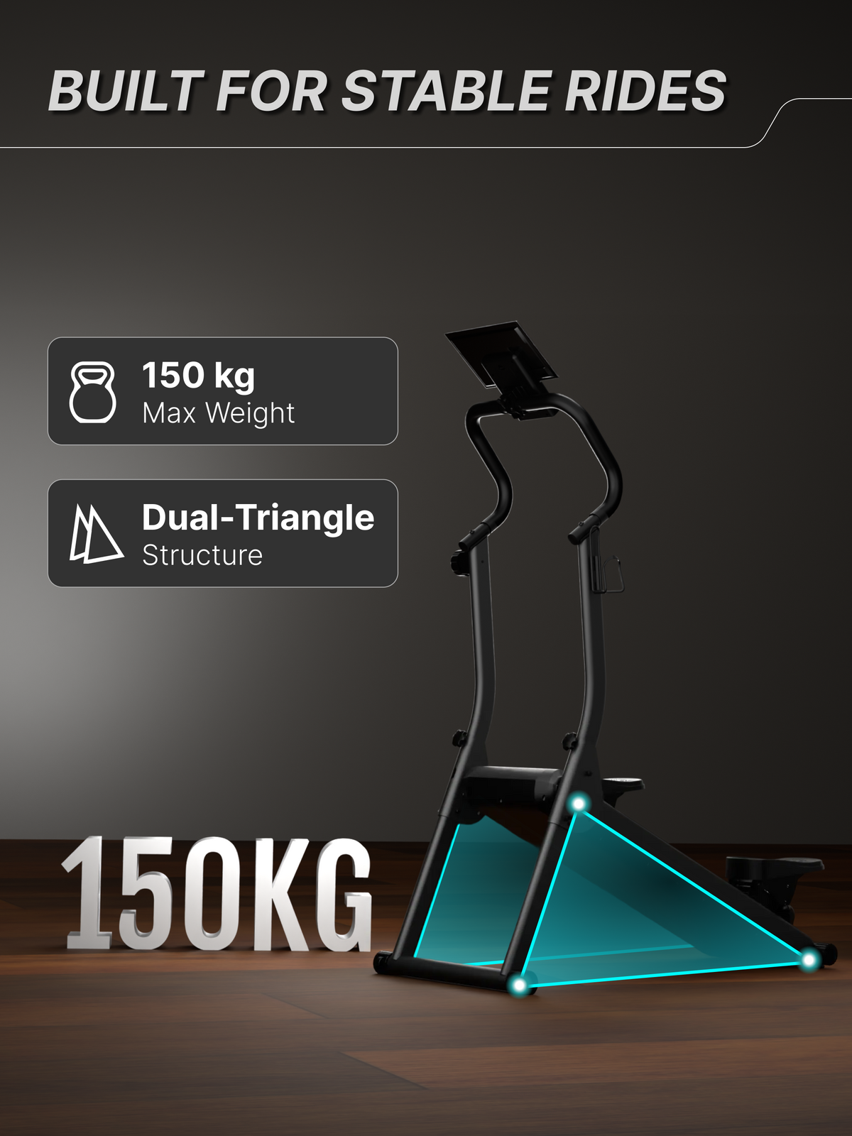 Cult Ever Climb Climber Machine | 150 kg Max Weight | 8-Level Magnetic Resistance | 3-Level Incline & Pedal Inclination | Foldable with Wheels | LED Display & Tablet Holder | Ideal for Home use (with 6 months extended warranty)