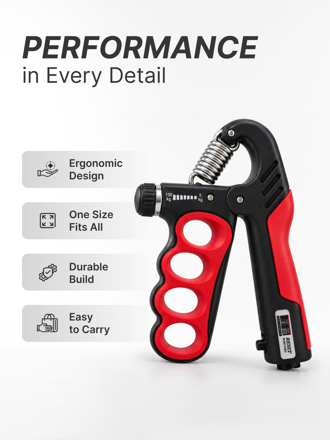 Cult Handgrip Premium Black Red