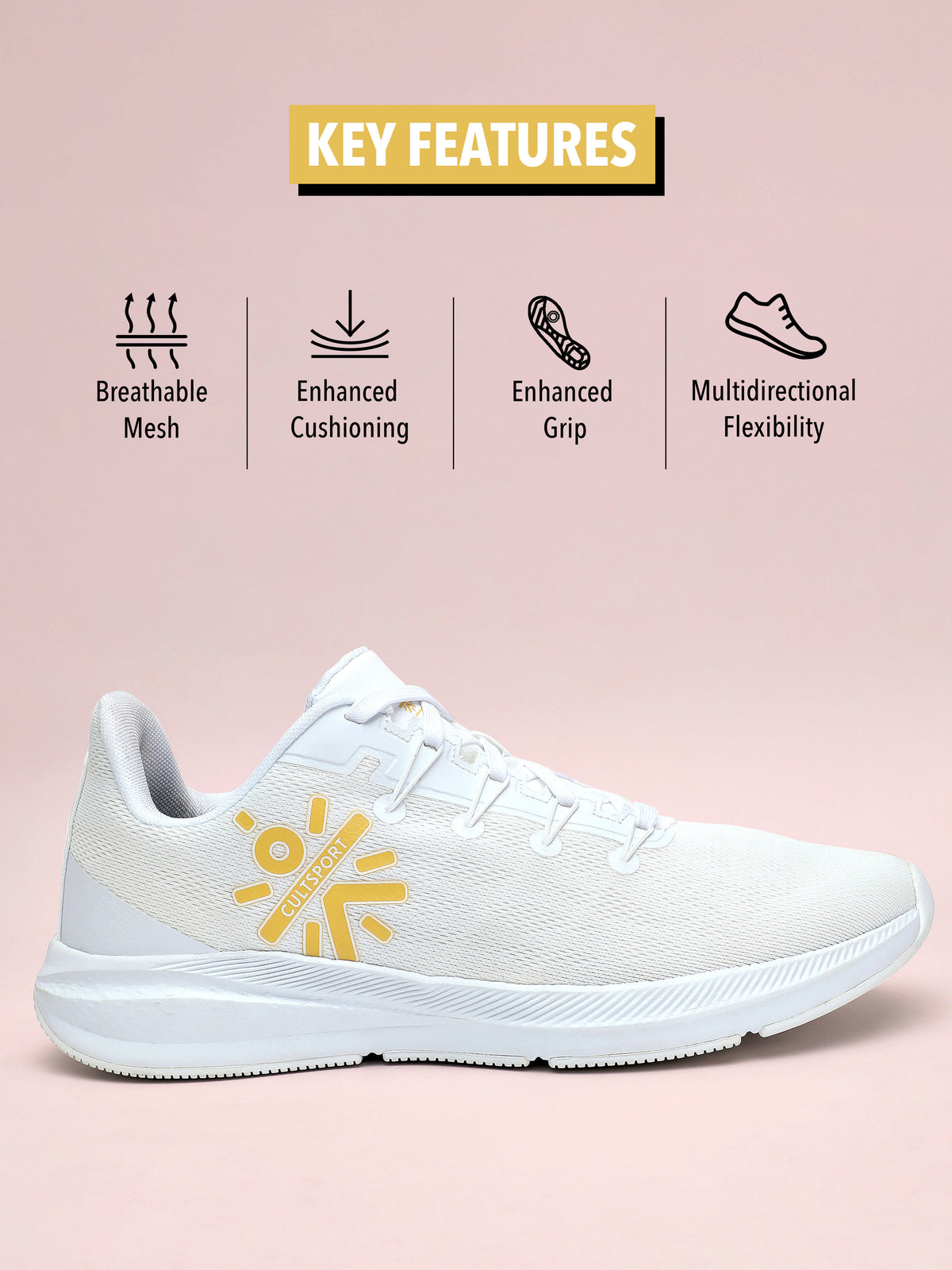 cult Firebird Men Running Shoes - White