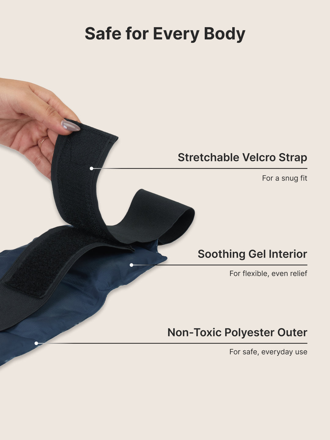 Hot & Cold Gel Pack with Velcro strap