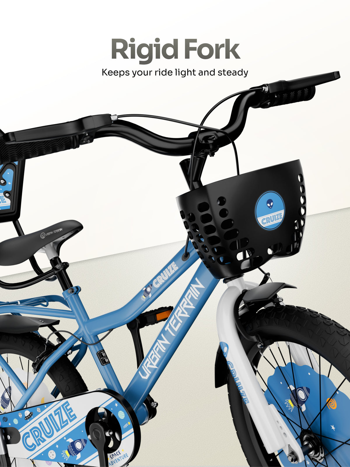 Urban Terrain Cruize 16T Single Speed Kids Cycle, Blue