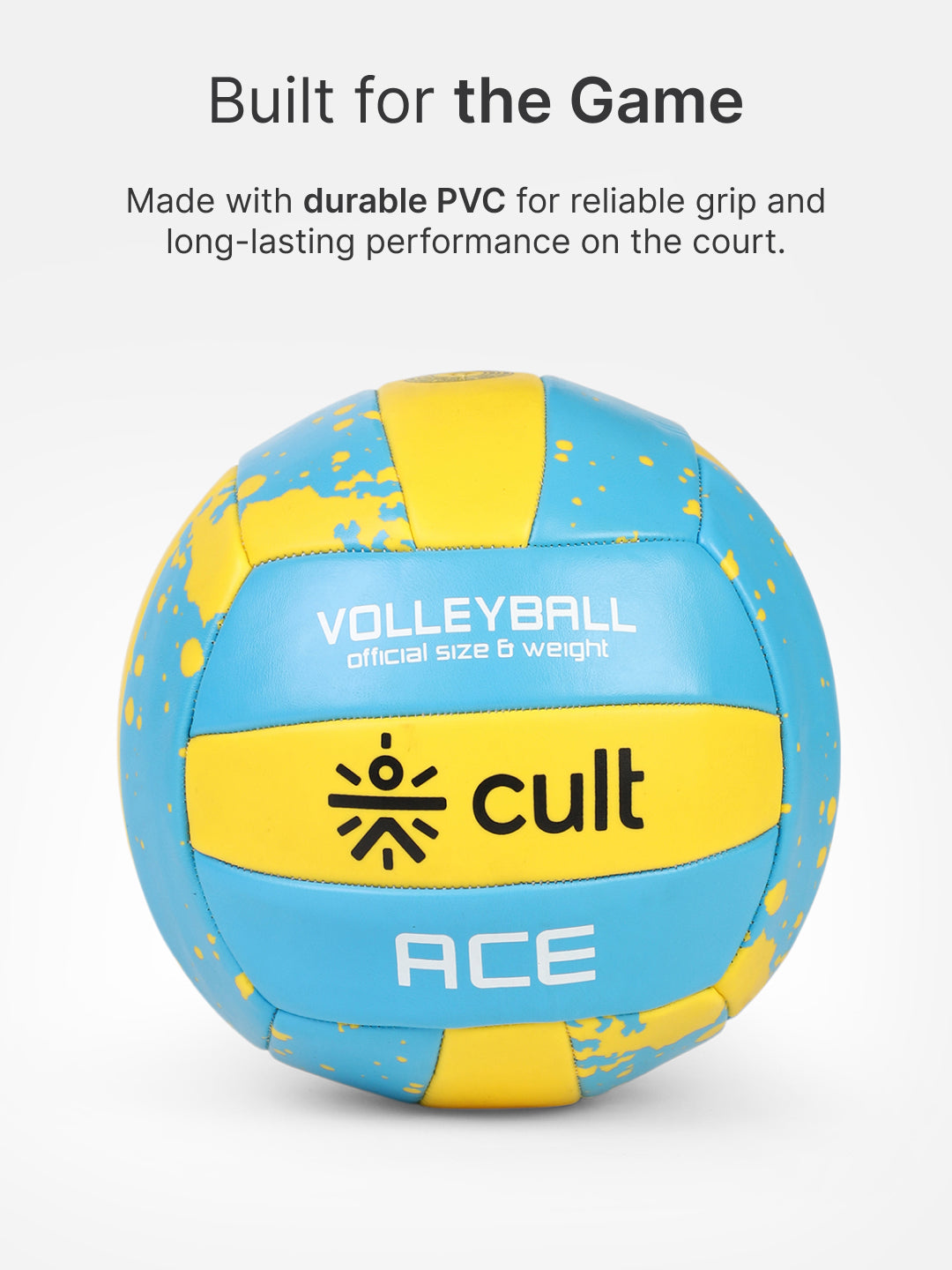 Cult Volleyball Combo ACE Blue/Yellow + Ball Pump