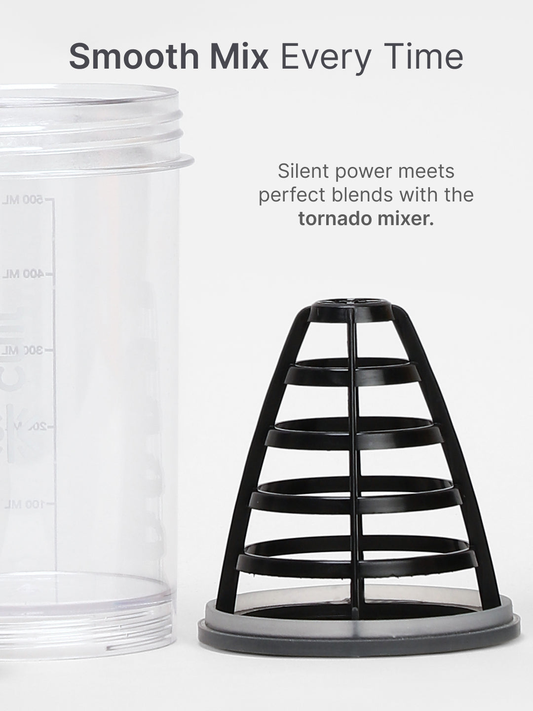 cult Cyclone Shaker 500ML Unisex Black Grey