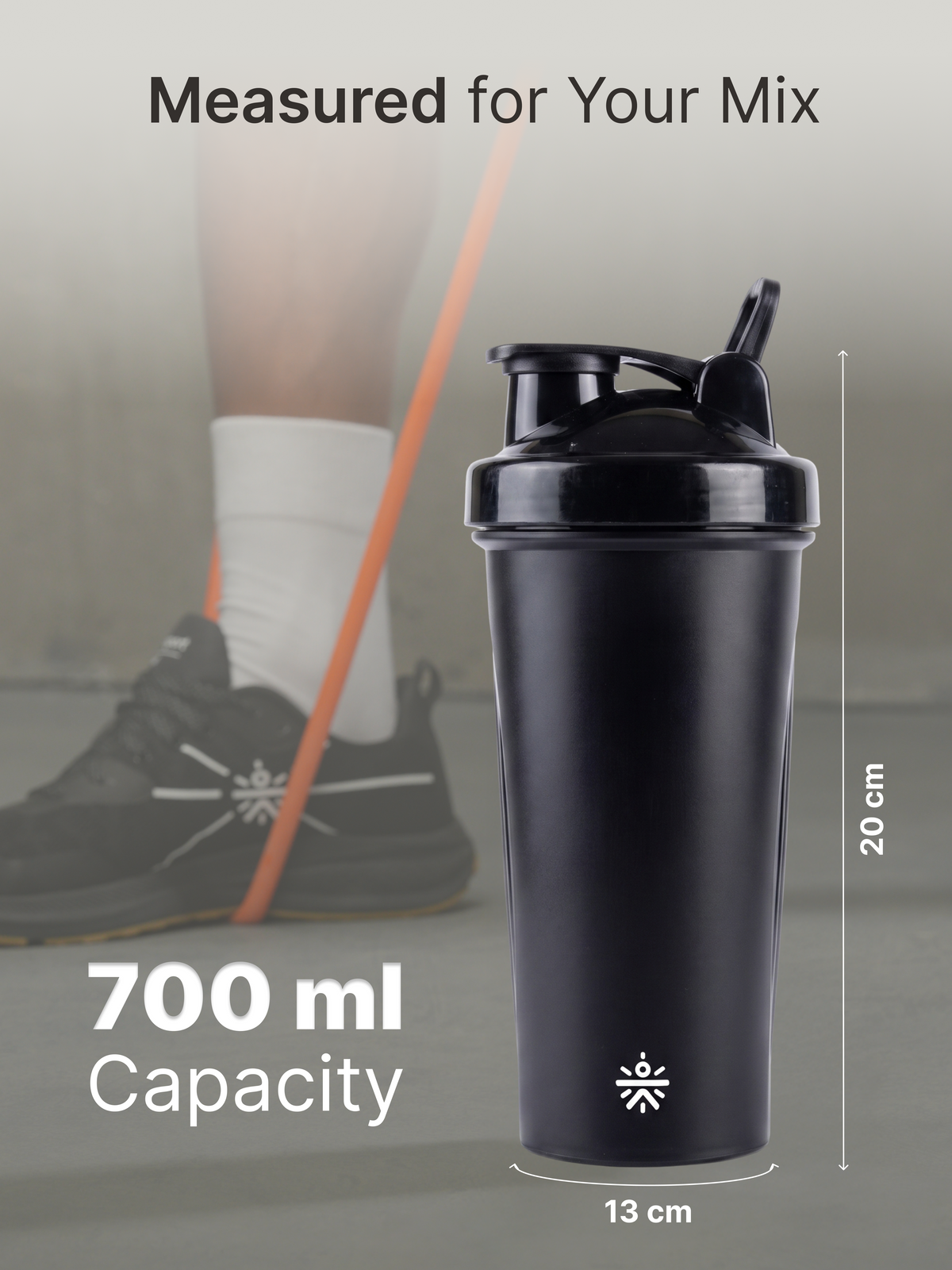 Cult 700ml Shaker Bottle with Blender Ball Leakproof Protein & Fitness Shaker