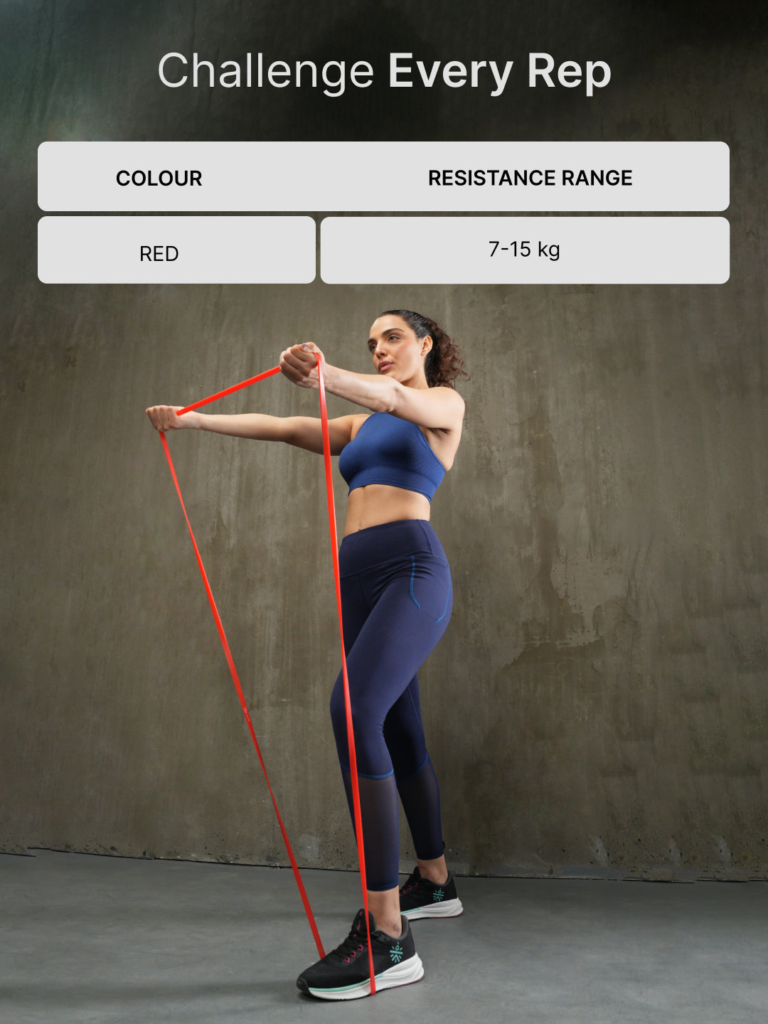 cult Resistance Band for Stretching, Pull Ups, Home Exercise and Gym Workout Stretch for Men & Women Red (7-15kgs Resistance)