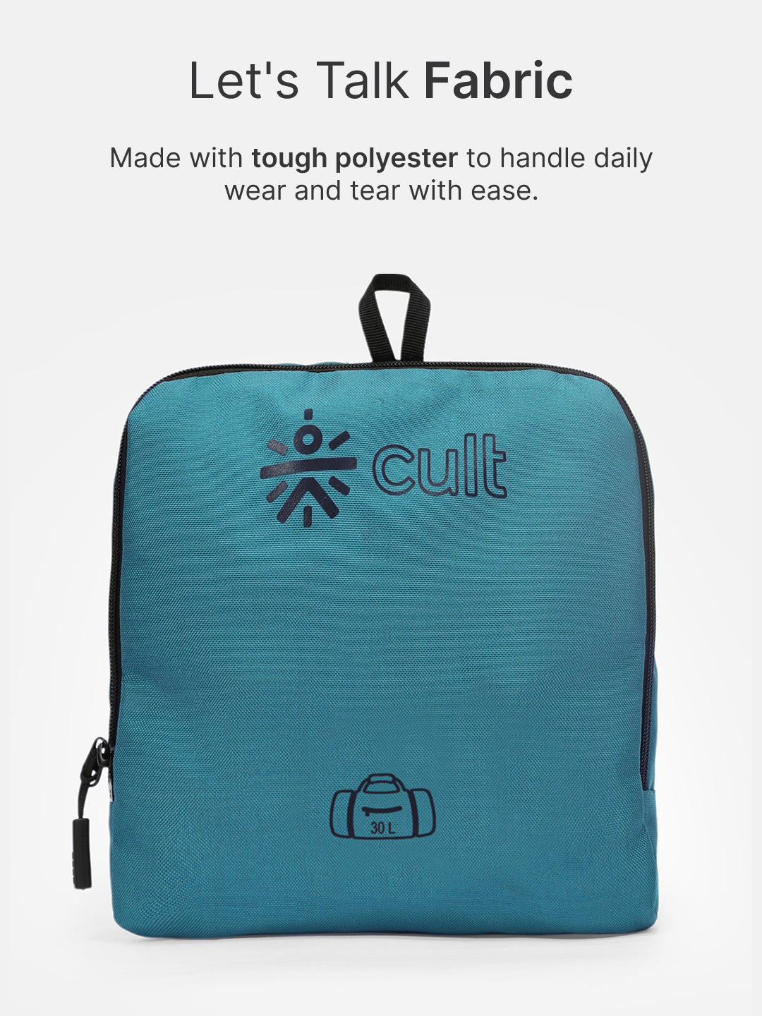 cult Foldable Duffle Bag 30L Teal