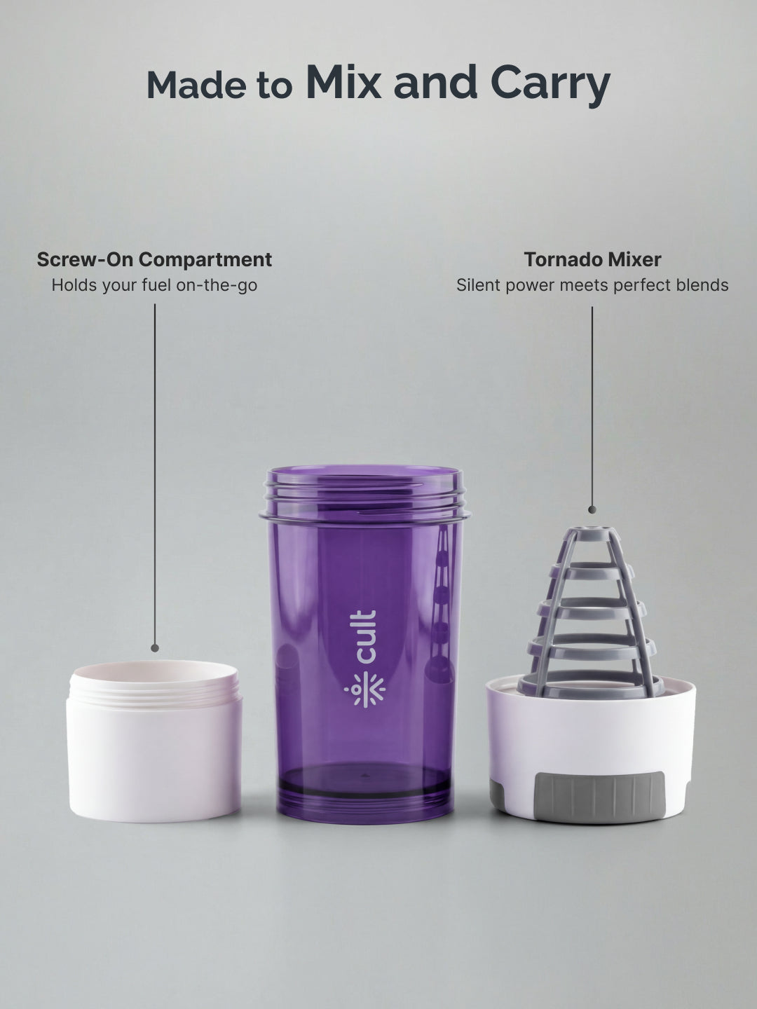 cult Cyclone Shaker 500 ML Purple