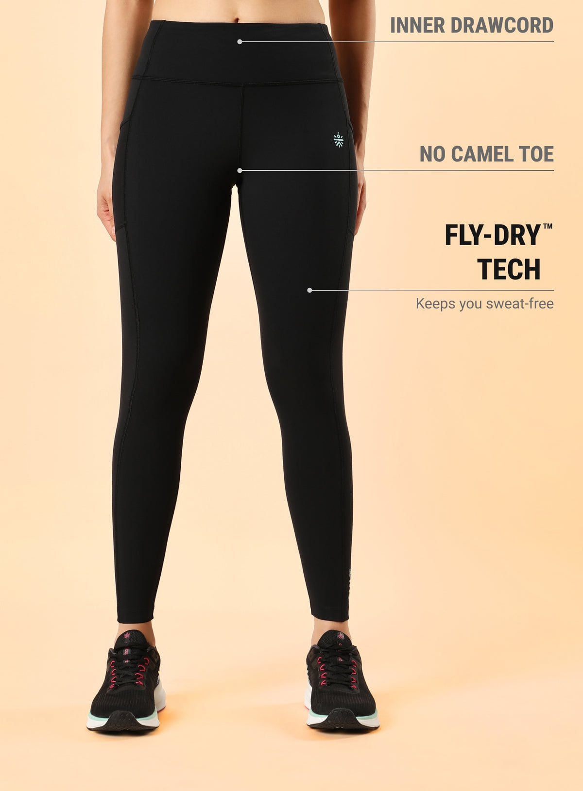 AbsoluteFit Solid Workout Tights With Pocket
