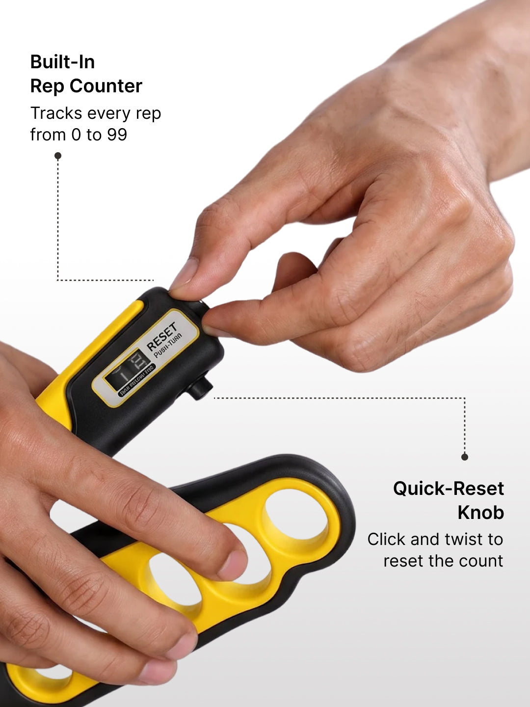 Cult Handgrip Premium Black Yellow