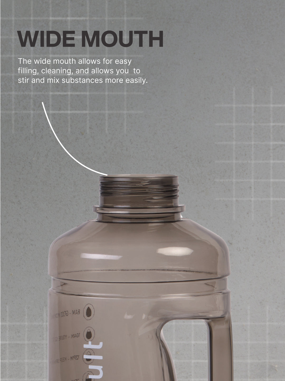 cult 2.2 Litre Water Bottle Gym Gallon Water Bottle Gym Bottles For Men & Women Big Water Bottle Sports Water Bottle Plastic Water Bottle Black