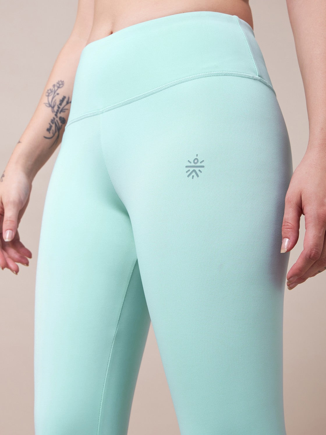 Zen Garden Motif Yoga Tights