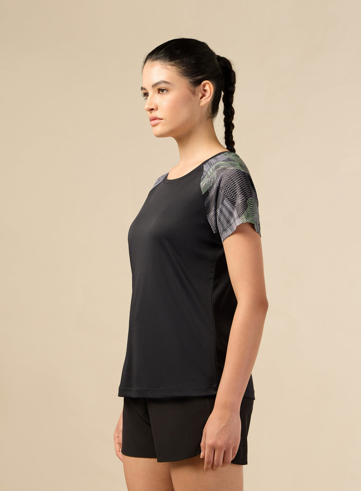 Women's Black Energy Line Trainer's T-shirt