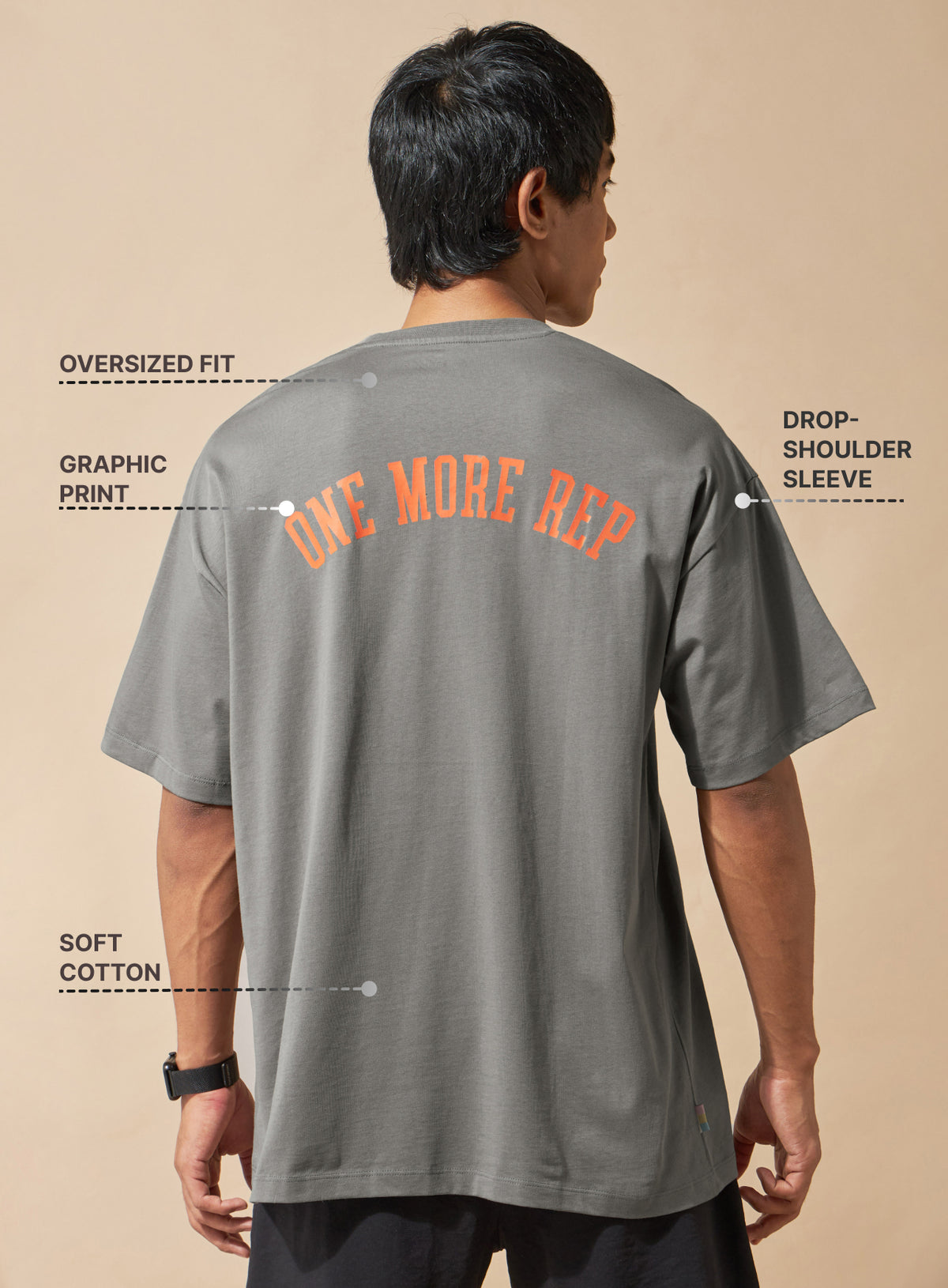 One More Rep Back Printed T-shirt