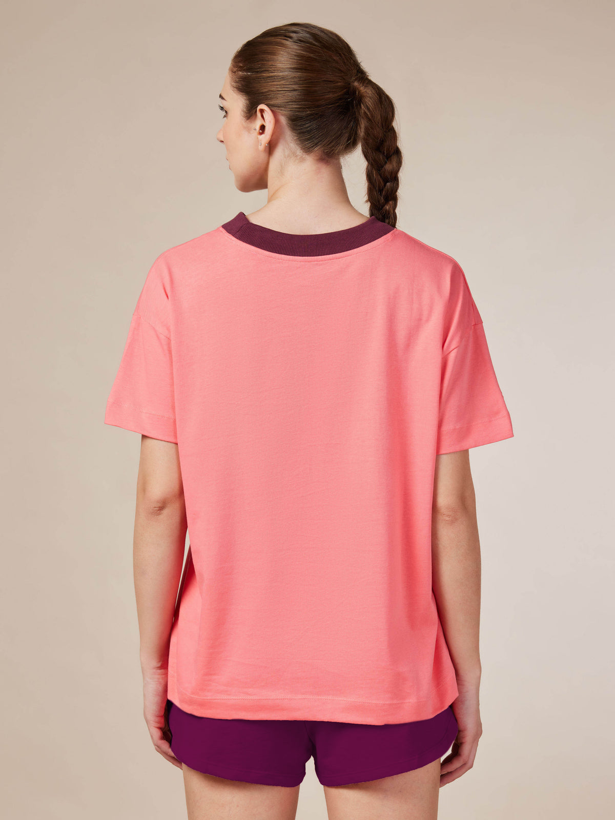 Women's Ath. Club Pink Printed T-shirt