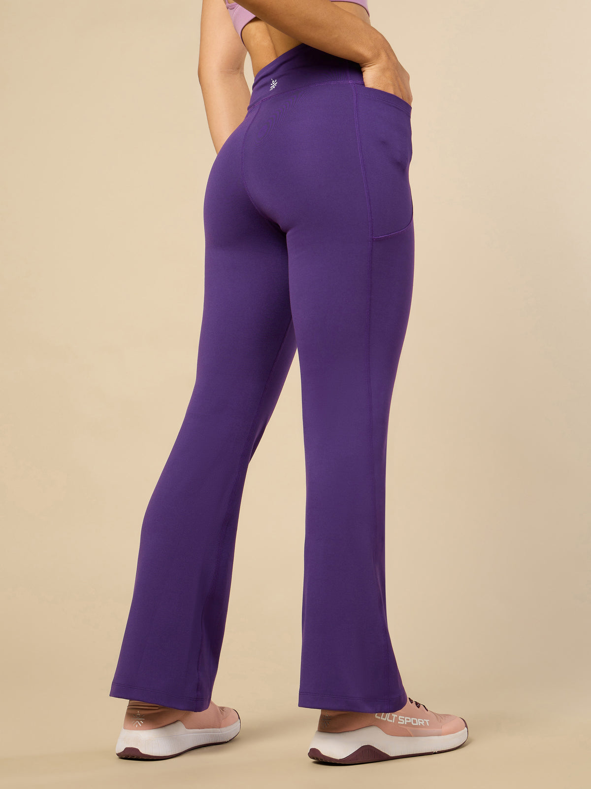 Women's COMFlex Purple Performance Flare Pants