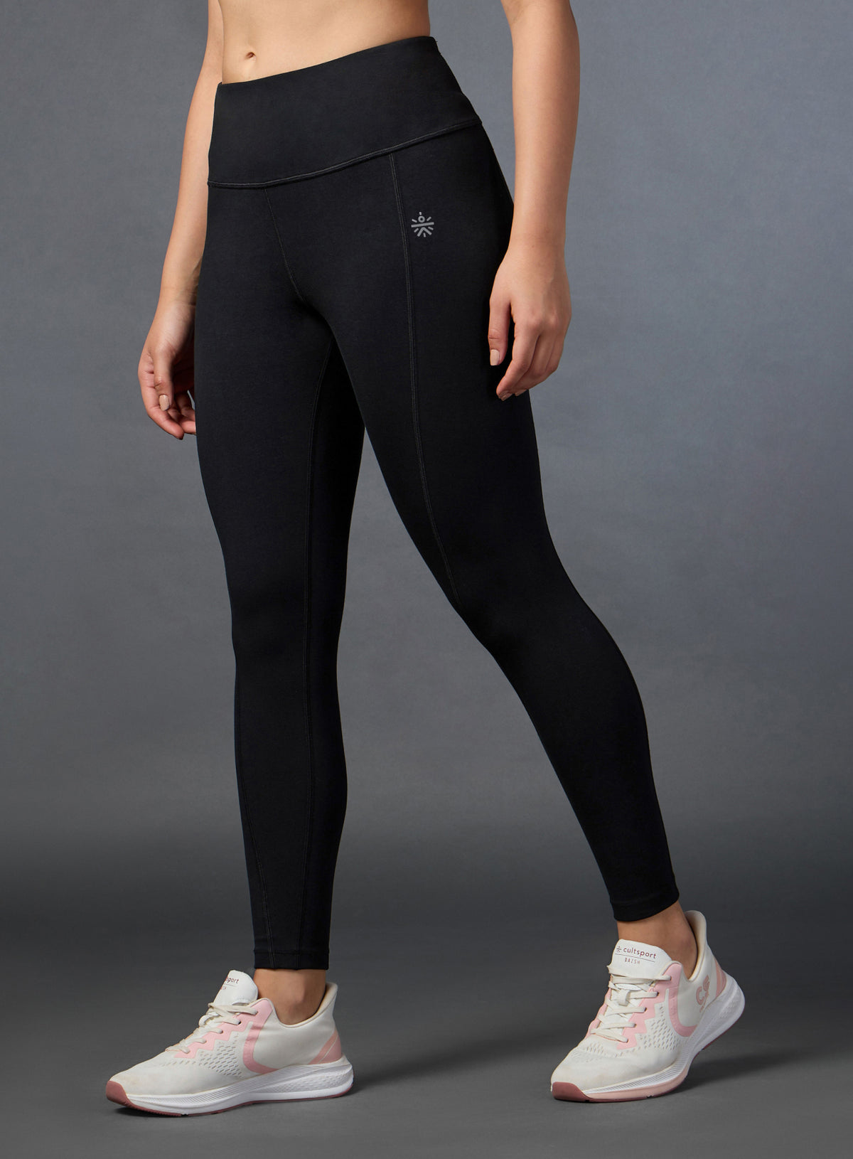 Women's Performance Cotton Black Tights