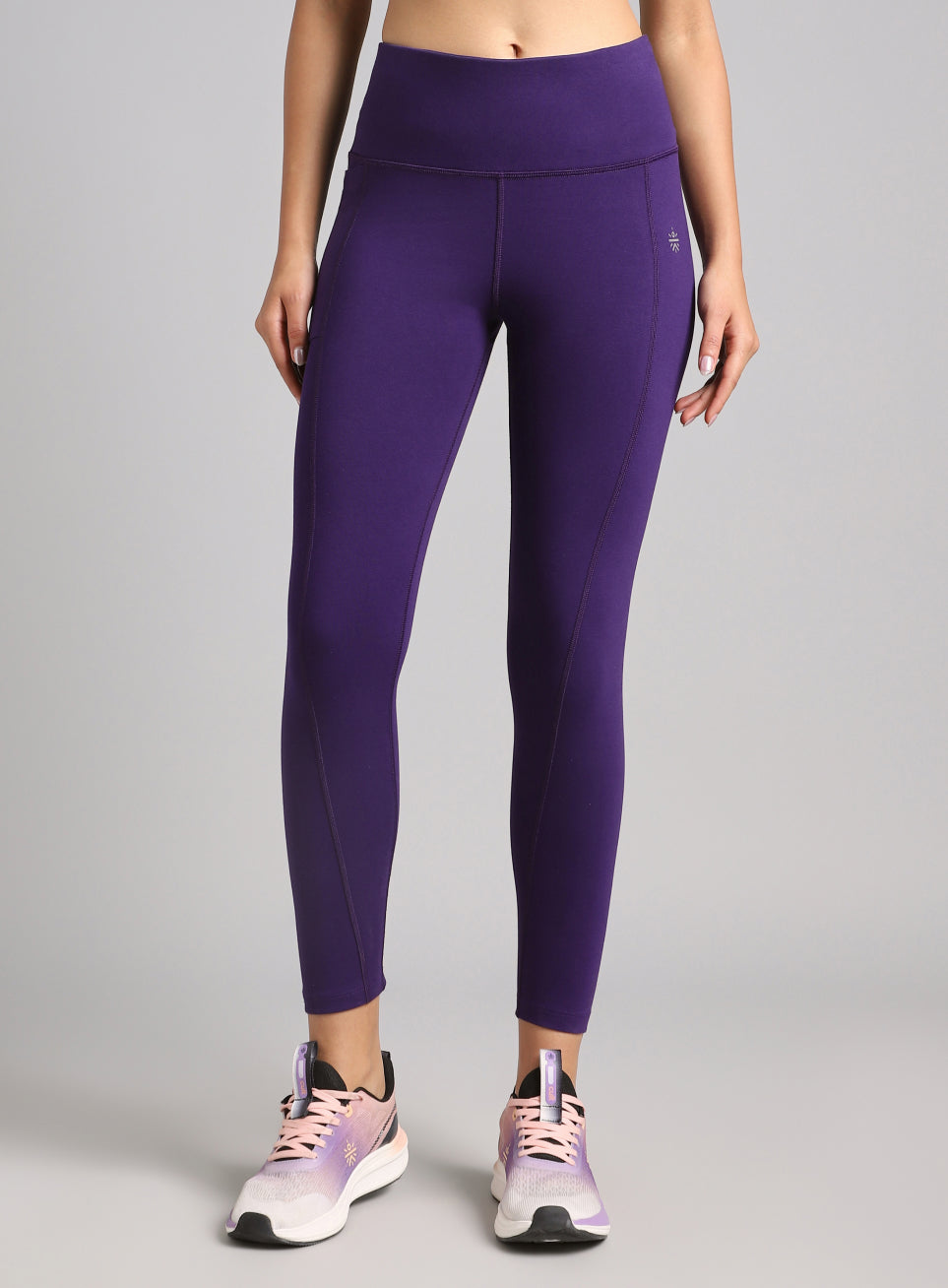 Women's Performance Cotton Purple Tights