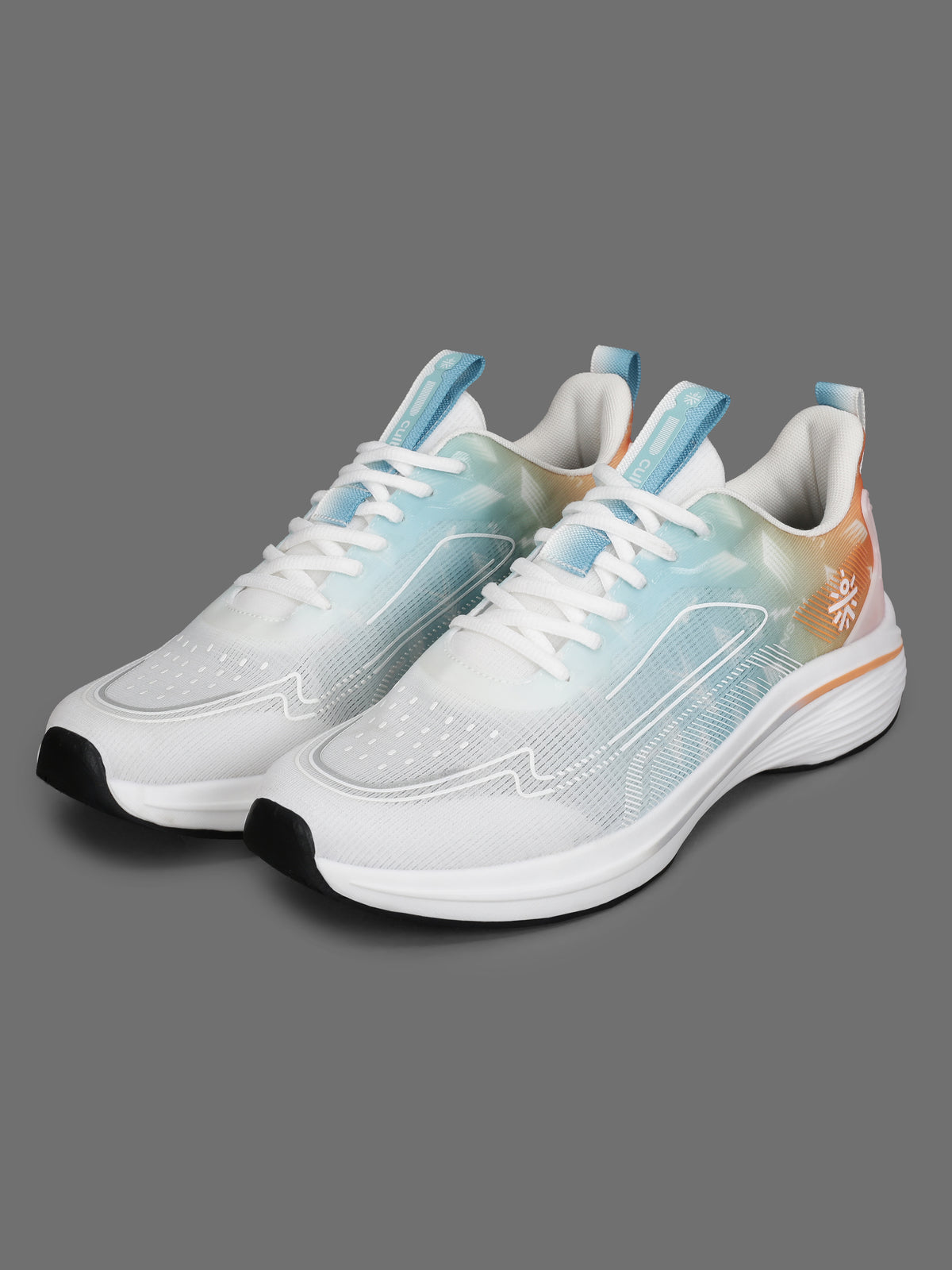 cult Men's Xypher Running Shoes - White/Orange