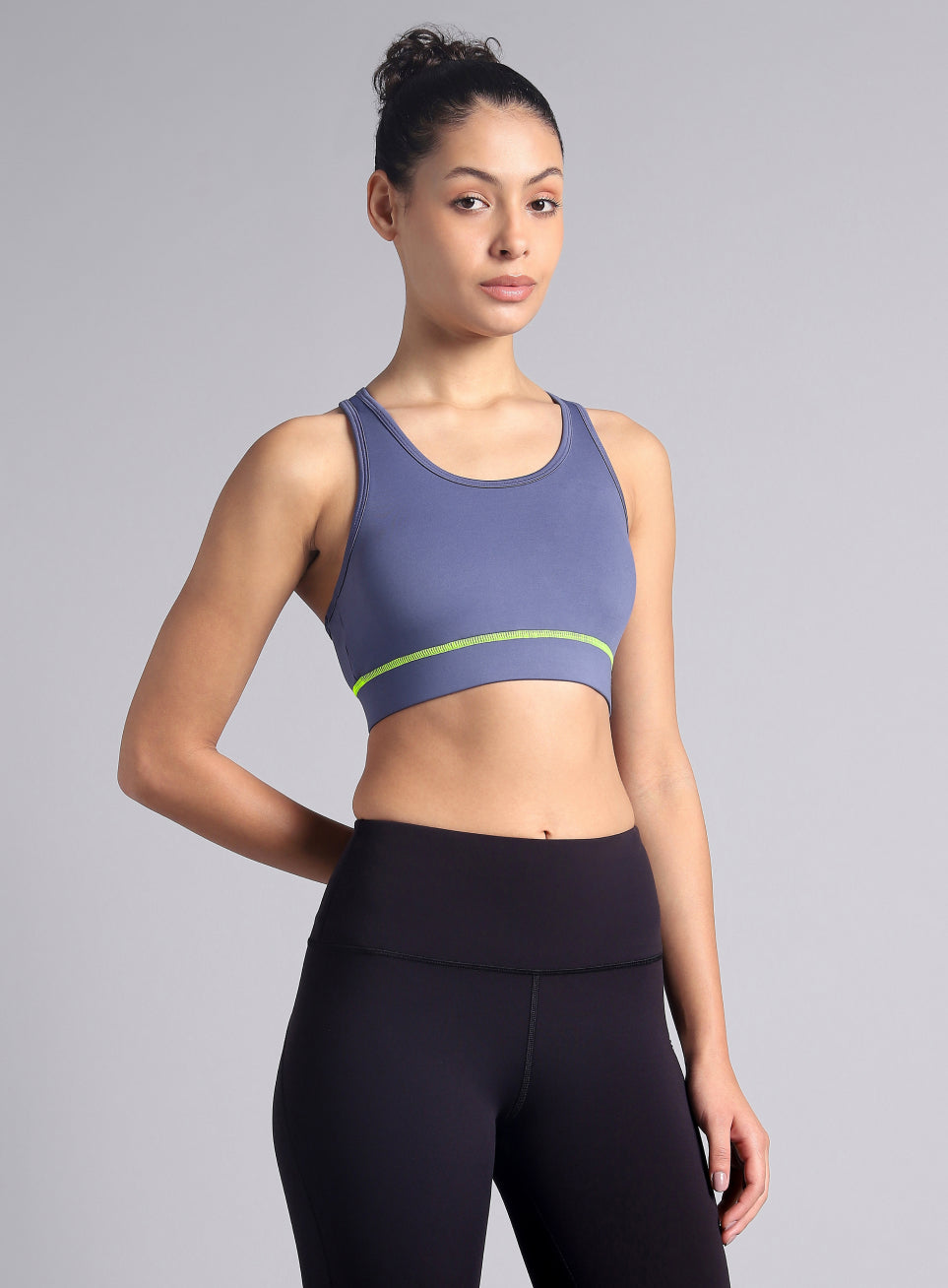 Purple Train-in Medium Support Sports Bra