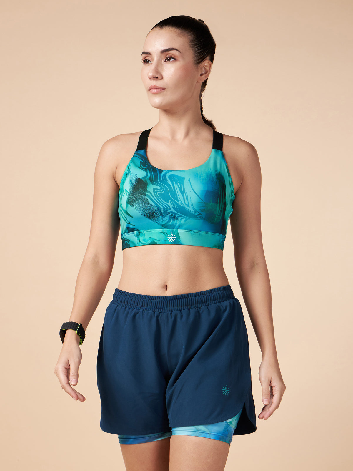 Teal High Impact Training Bra