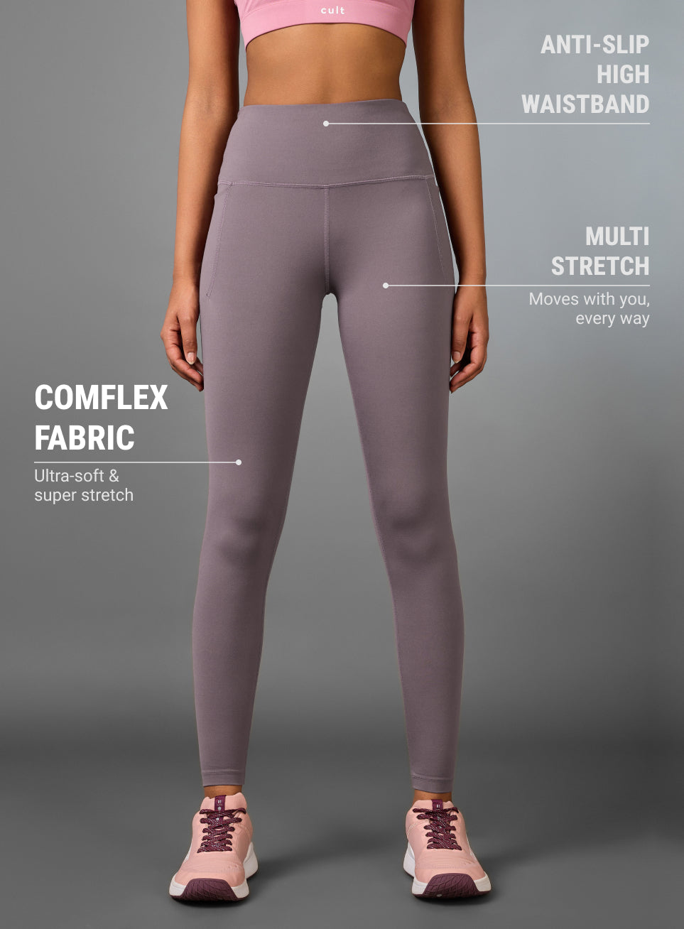 Women's Core Mauve Training COMFlex Tights