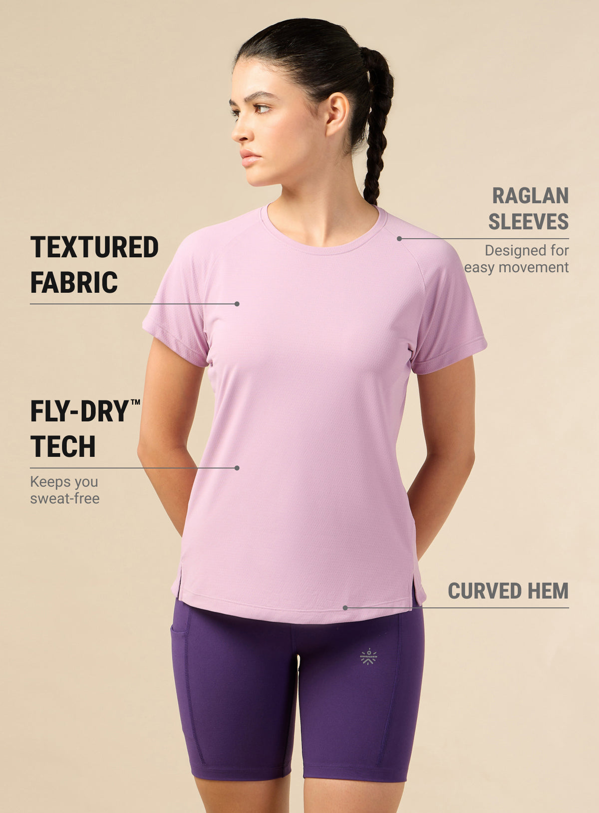 Women's Engineered Knit Pink Performance T-shirt