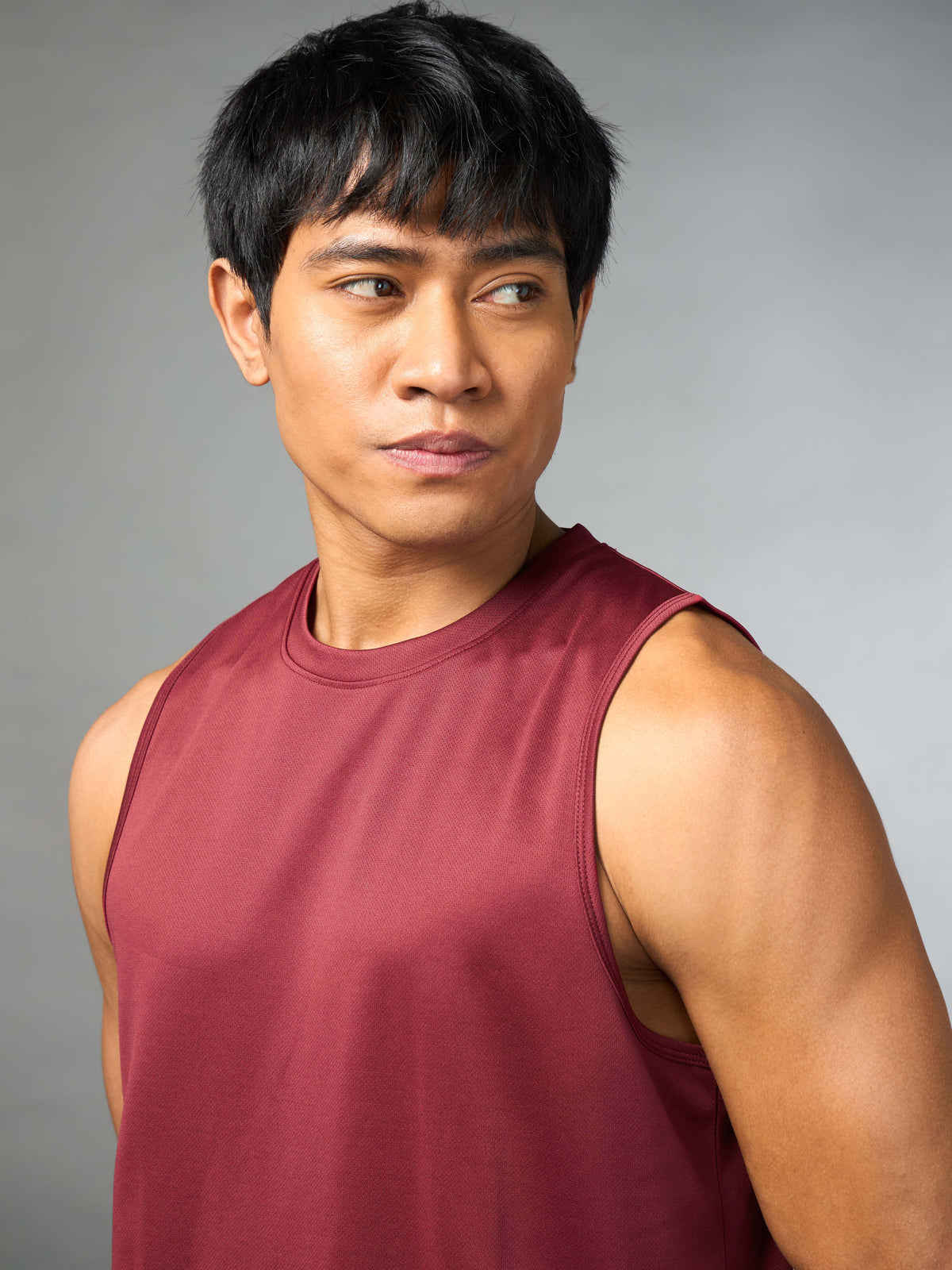 Men's Running Essential Maroon Tank