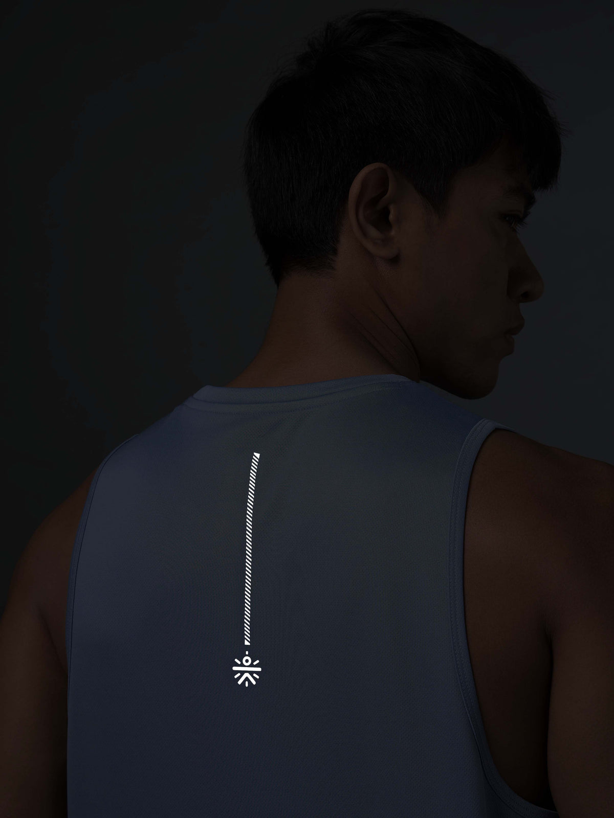 Men's Running Essential Blue Tank