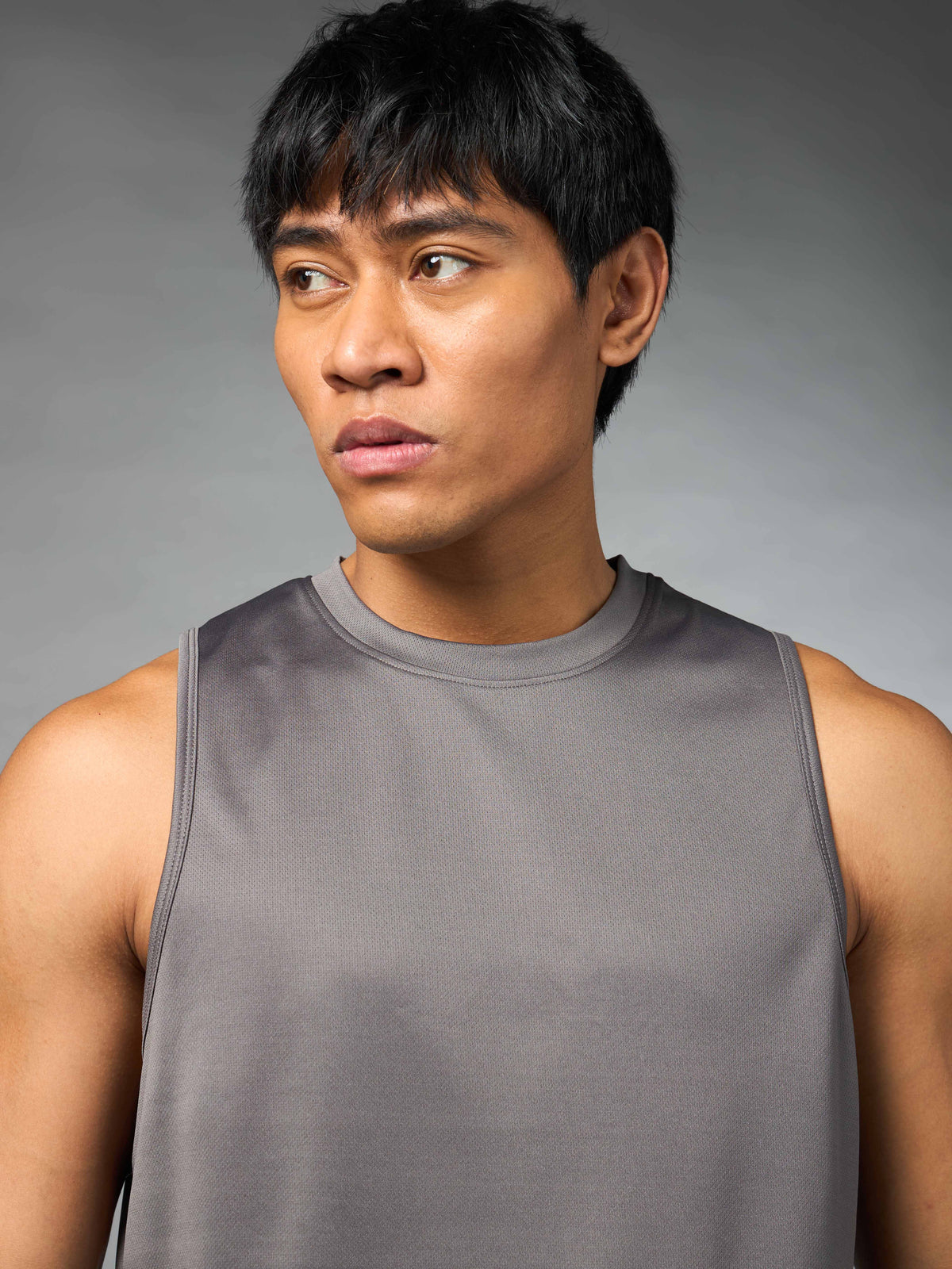 Men's Running Essential Grey Tank