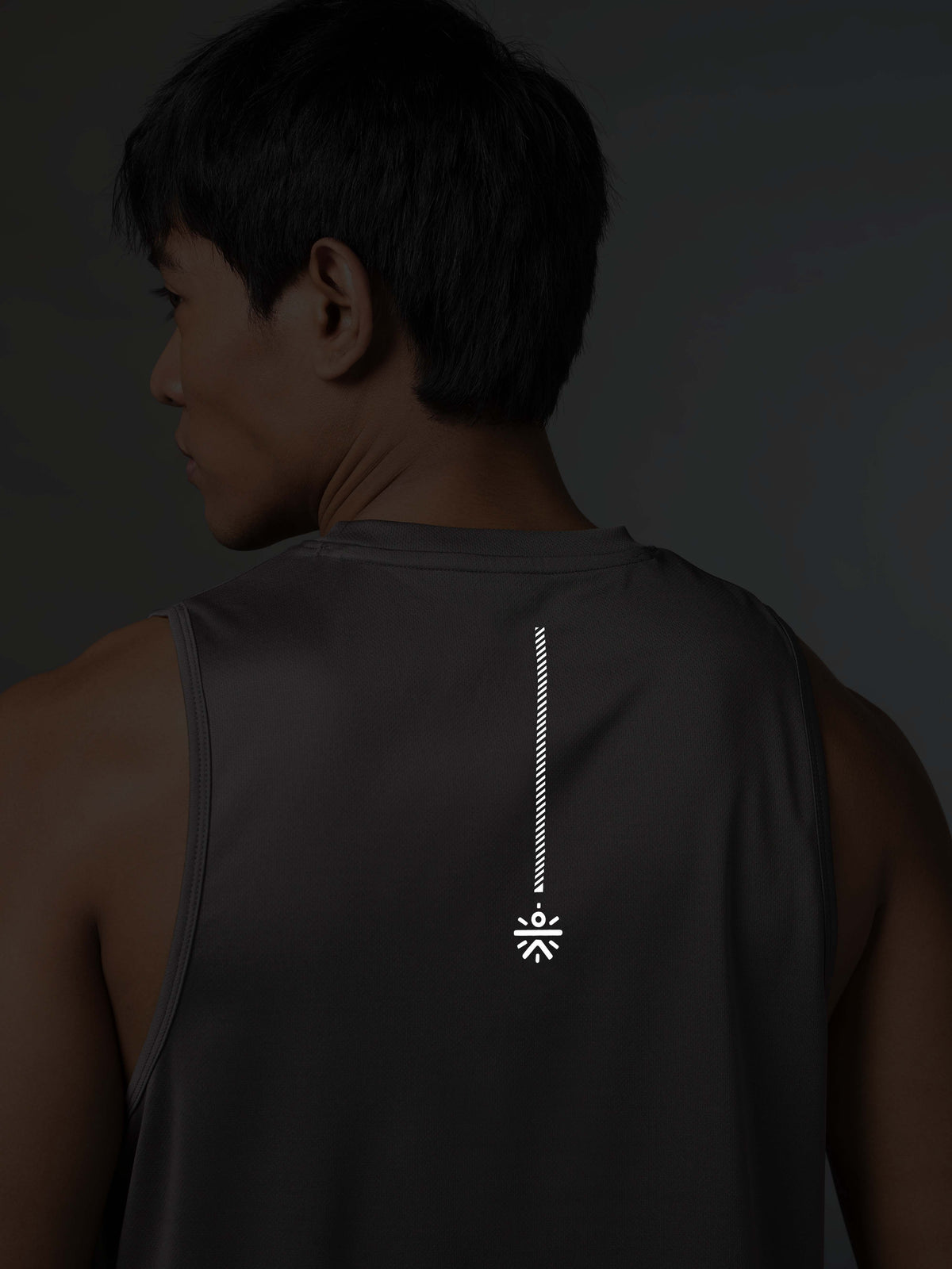 Men's Running Essential Grey Tank