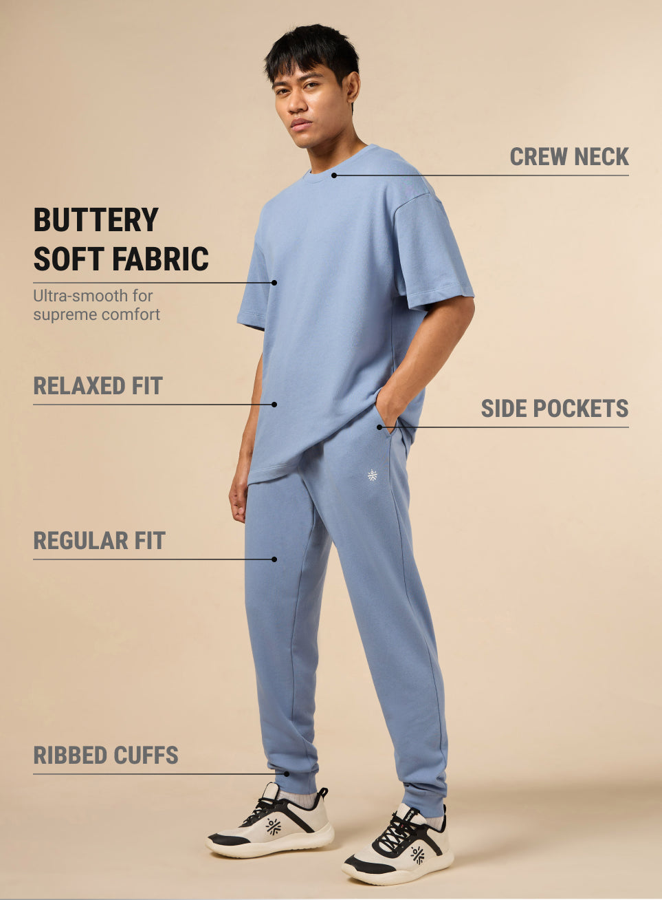 Men's Blue Play Co-Ord Set