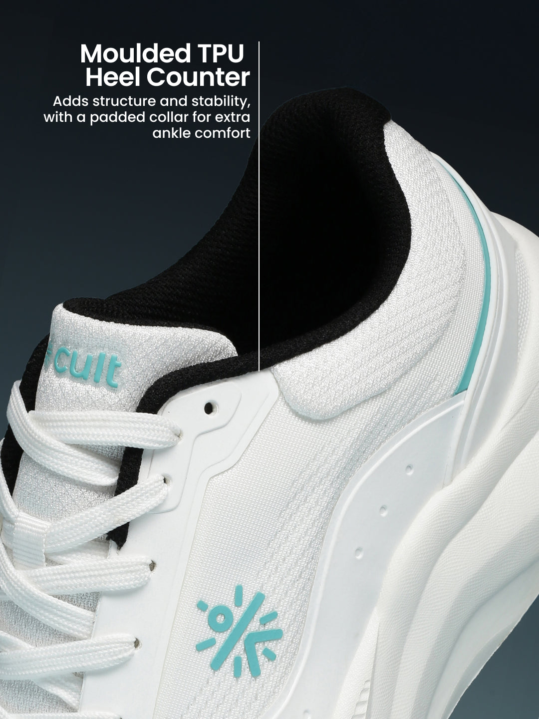 cult Men's FlowPro Walking Shoes - White/Sea Green