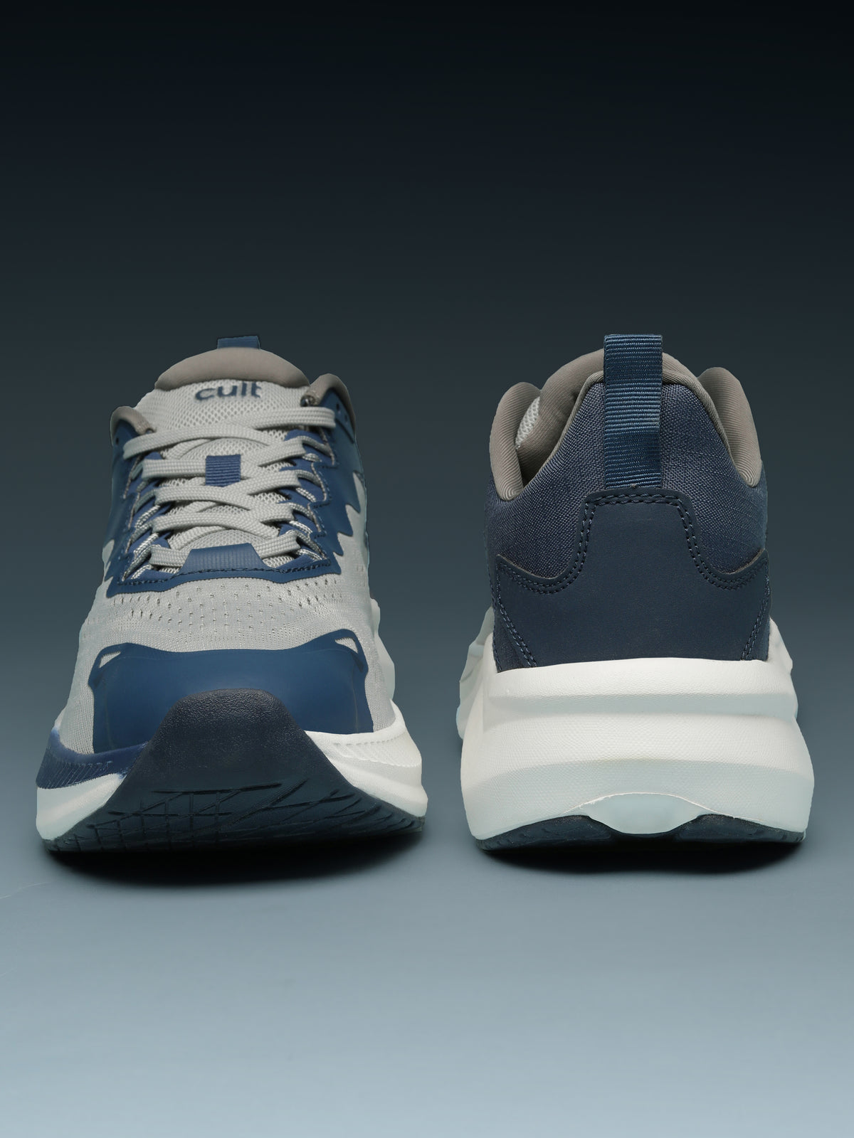 cult Men's Zeon Running Shoes - L.Grey/Teal