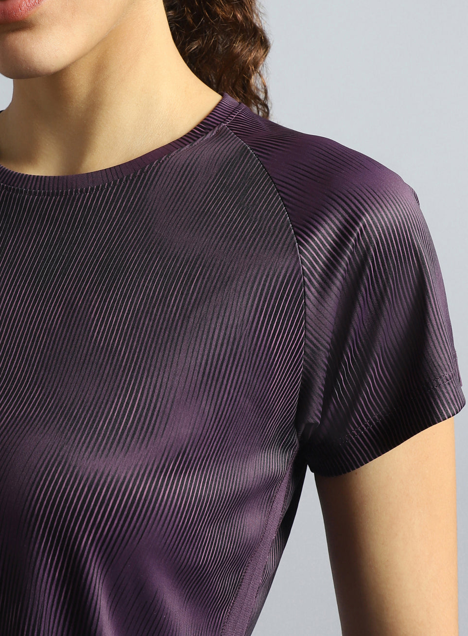 Women's Wine Urban Camo Run T-shirt