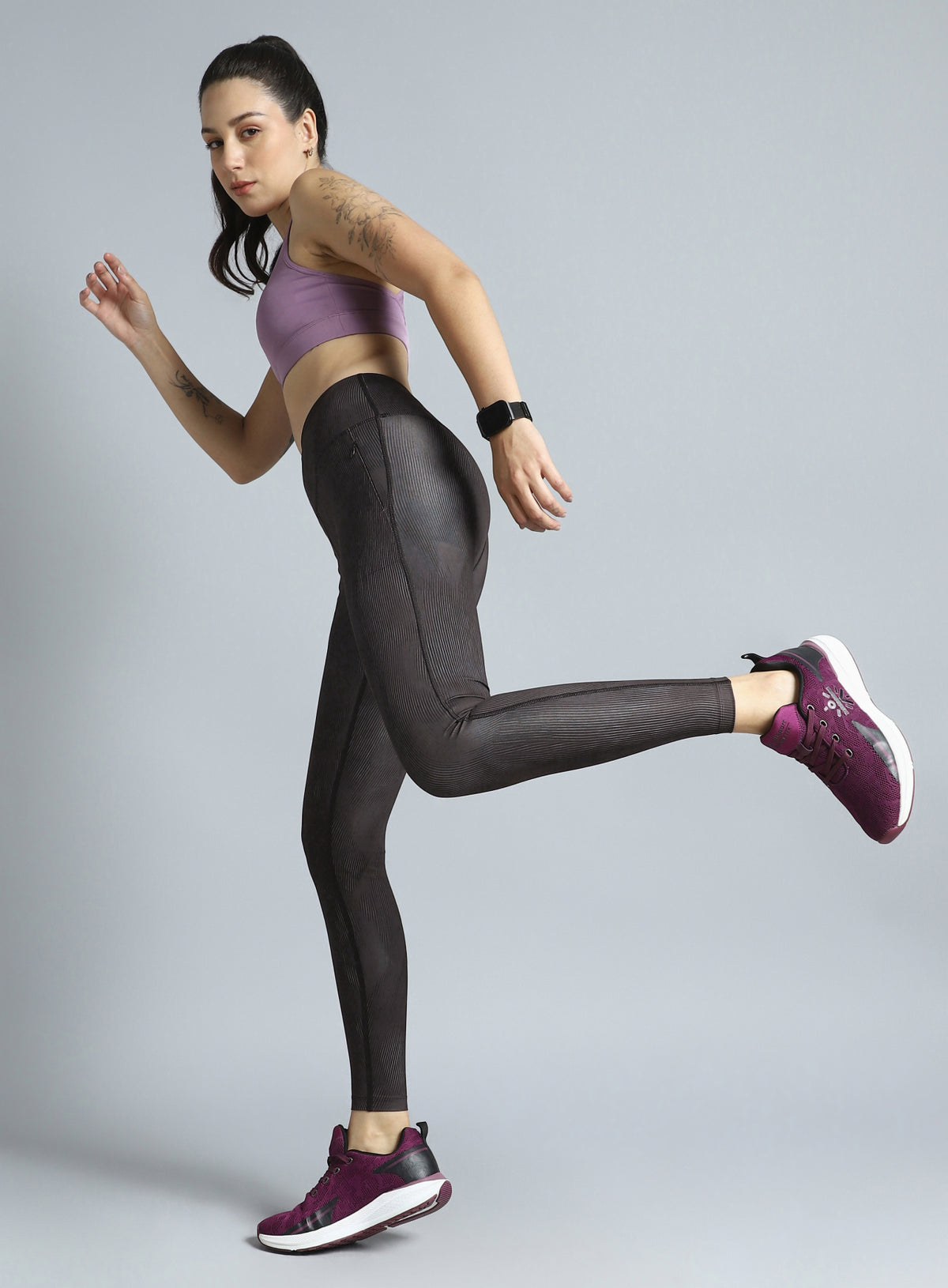 Women's Black Urban Camo Running COMFlex Tights