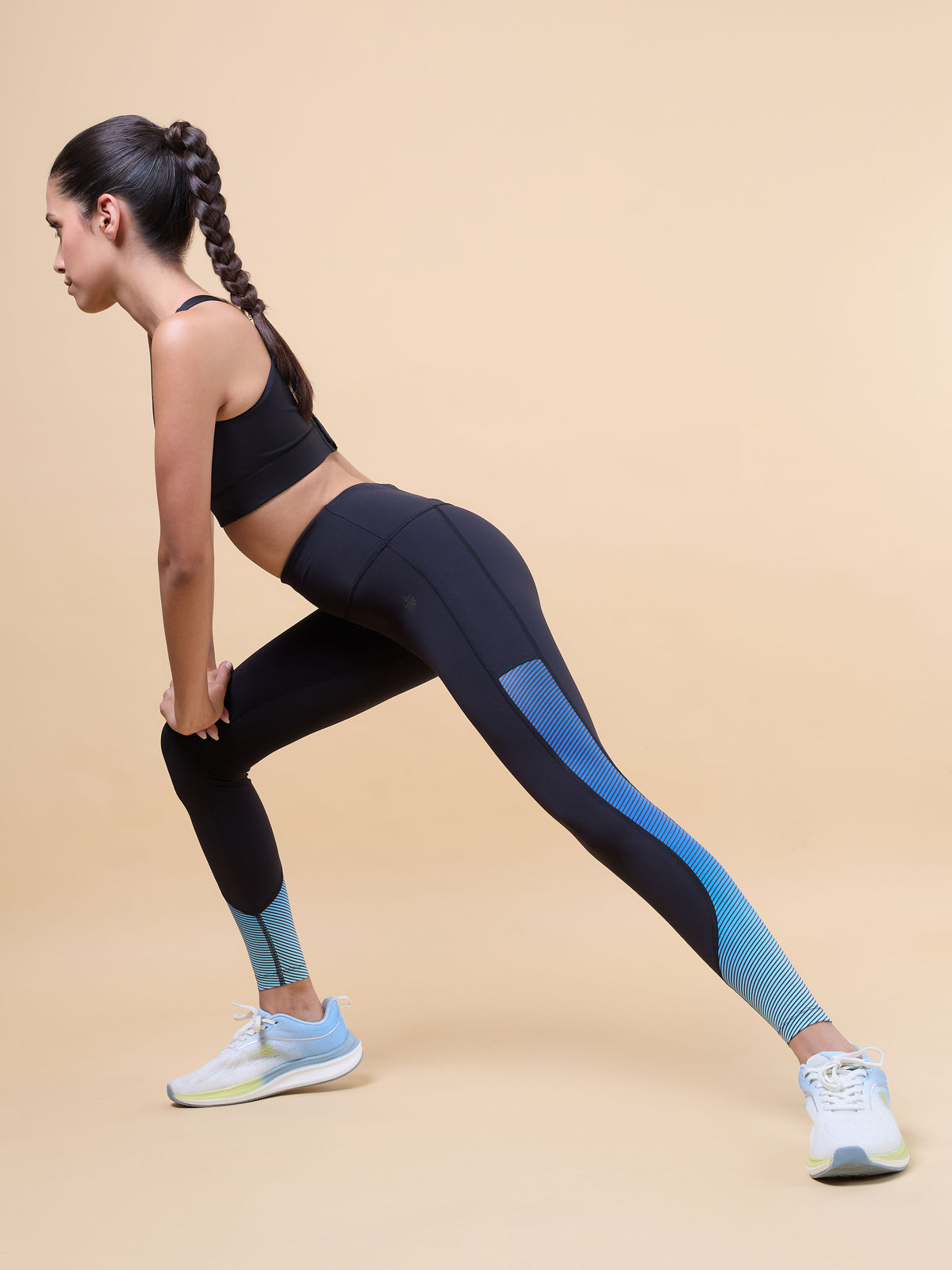 Women's Black Energy Print Sculpted COMFlex Tights
