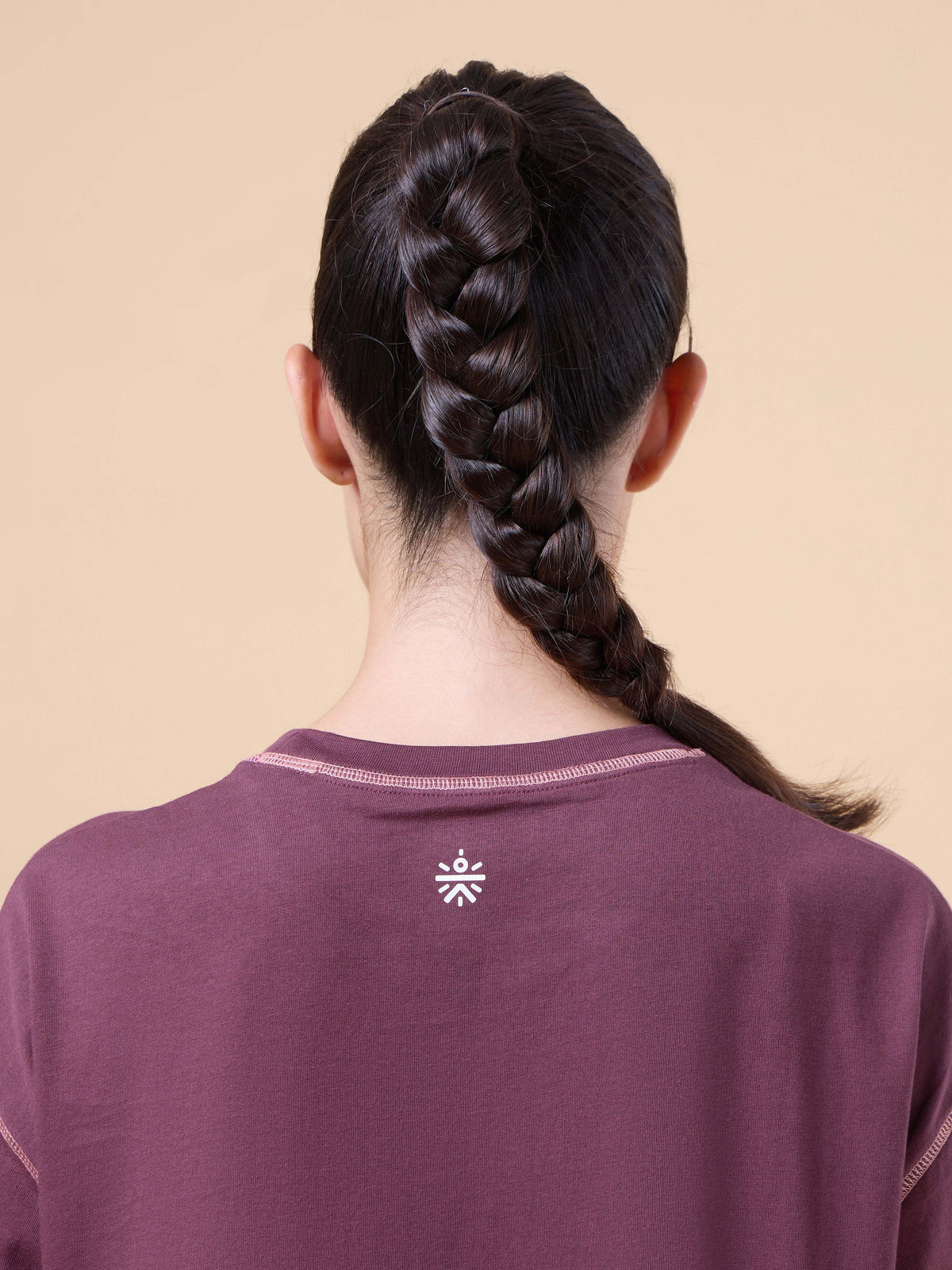 Women's Maroon Sports City Club Oversized T-shirt