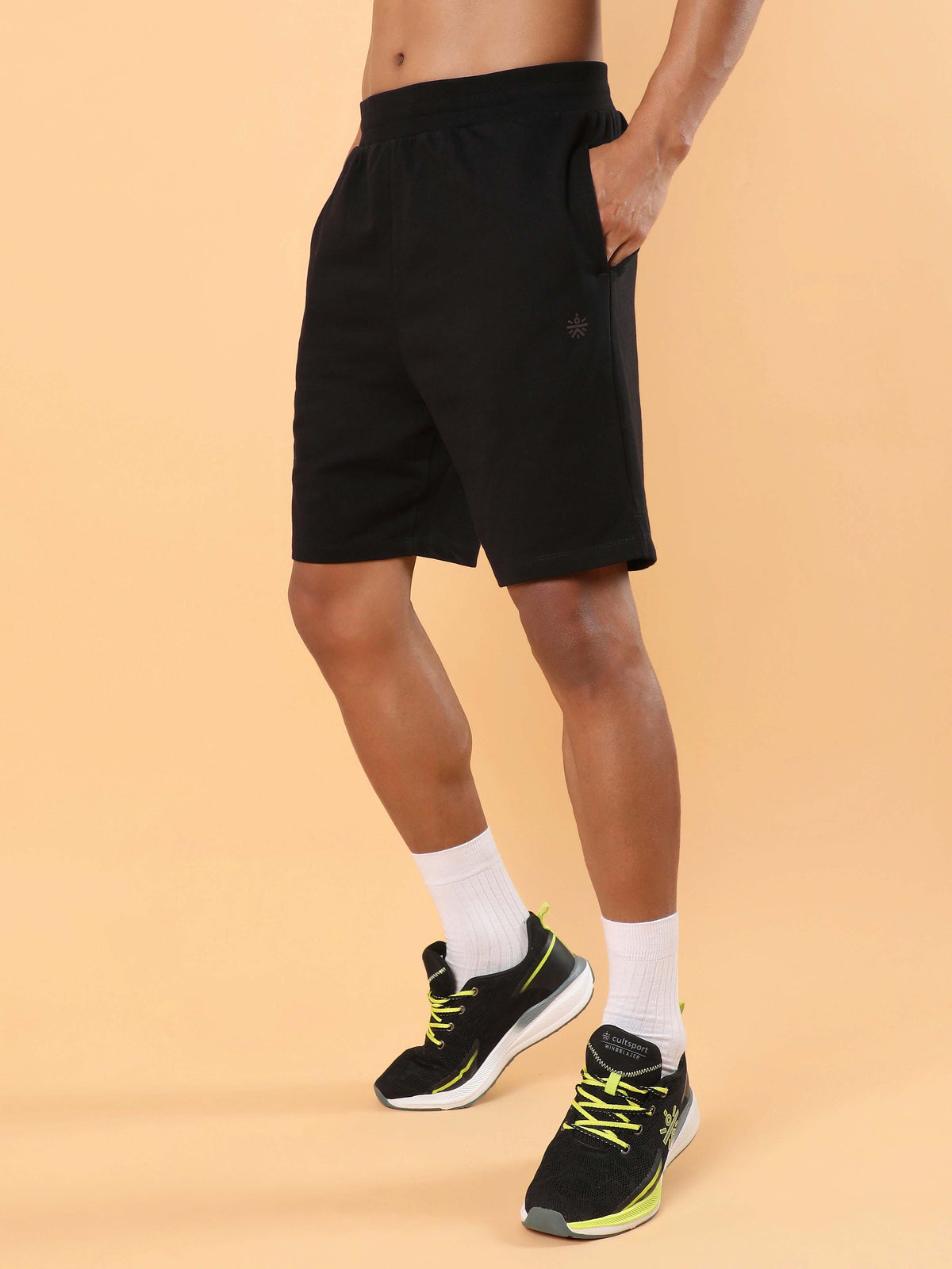 Men's Black Training Sculpted Shorts