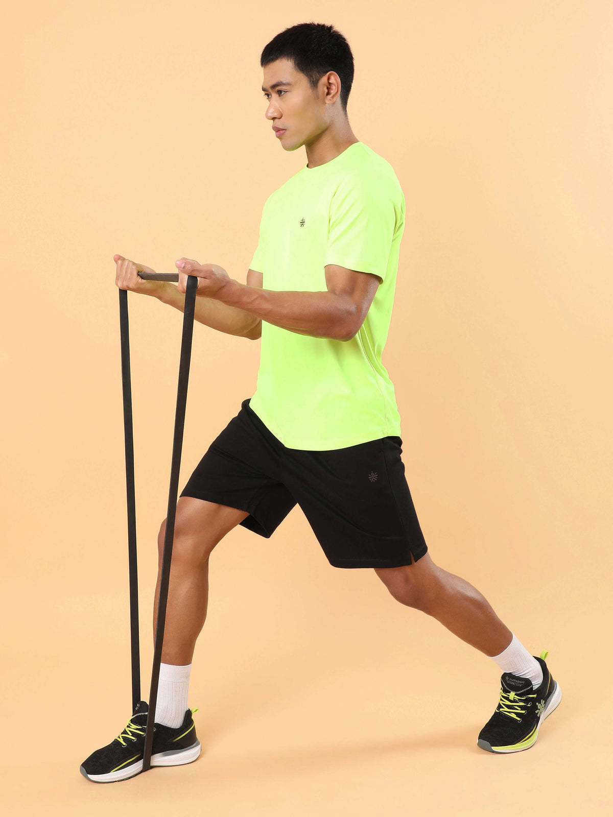 Men's Black Training Sculpted Shorts