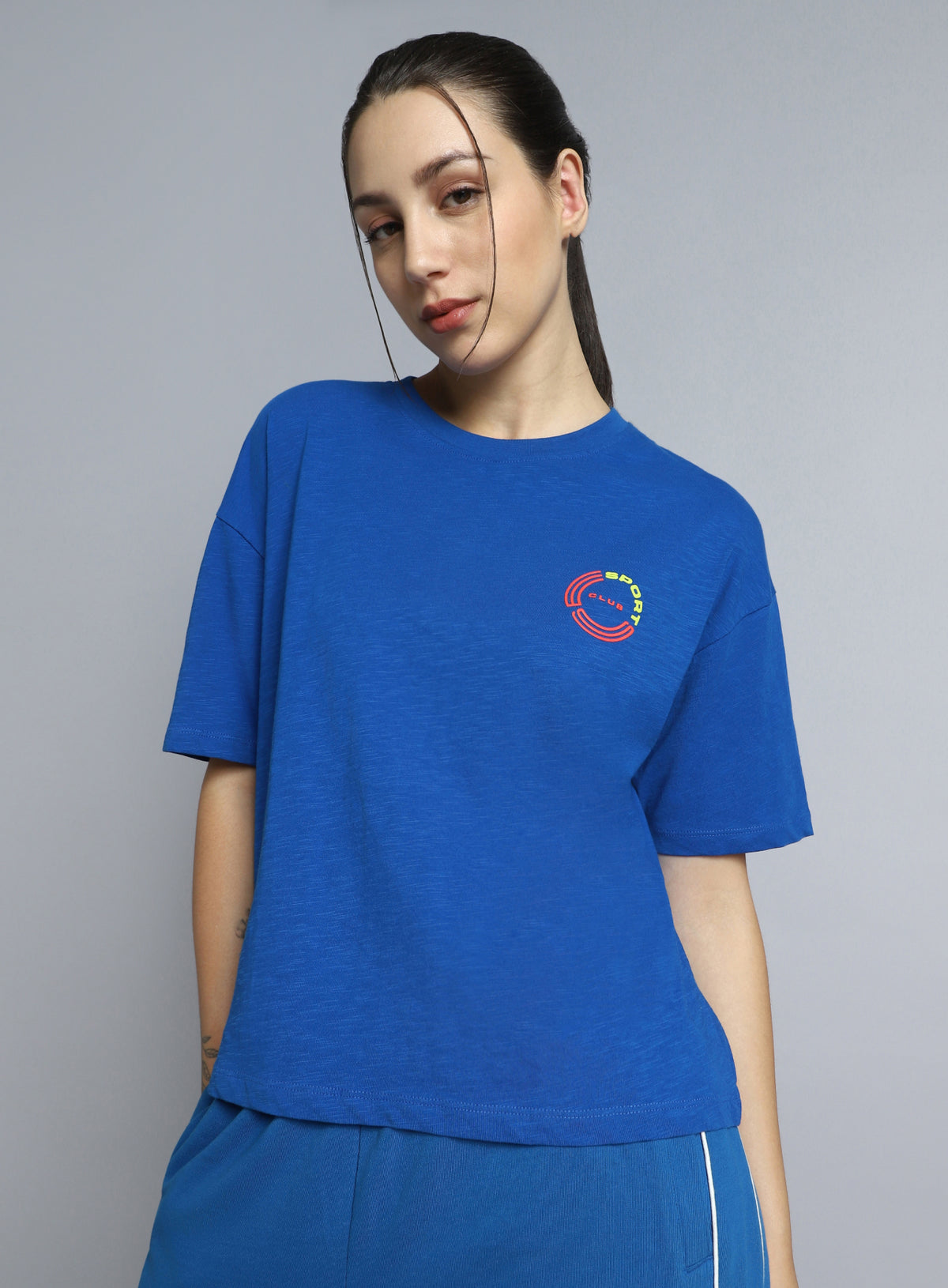 Women's Blue Sports Club T-shirt